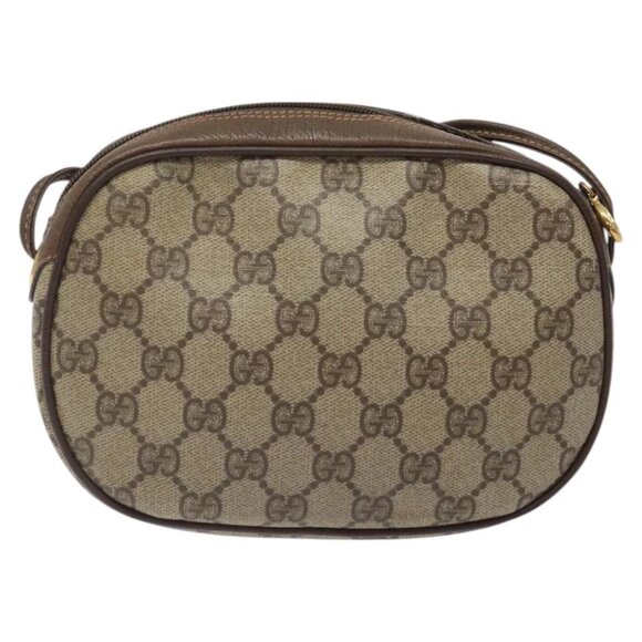 GUCCI GG Supreme Web Sherry Line Shoulder Bag PVC 007 58 6112 8031 Auth BA1765 - Picture 3 of 15